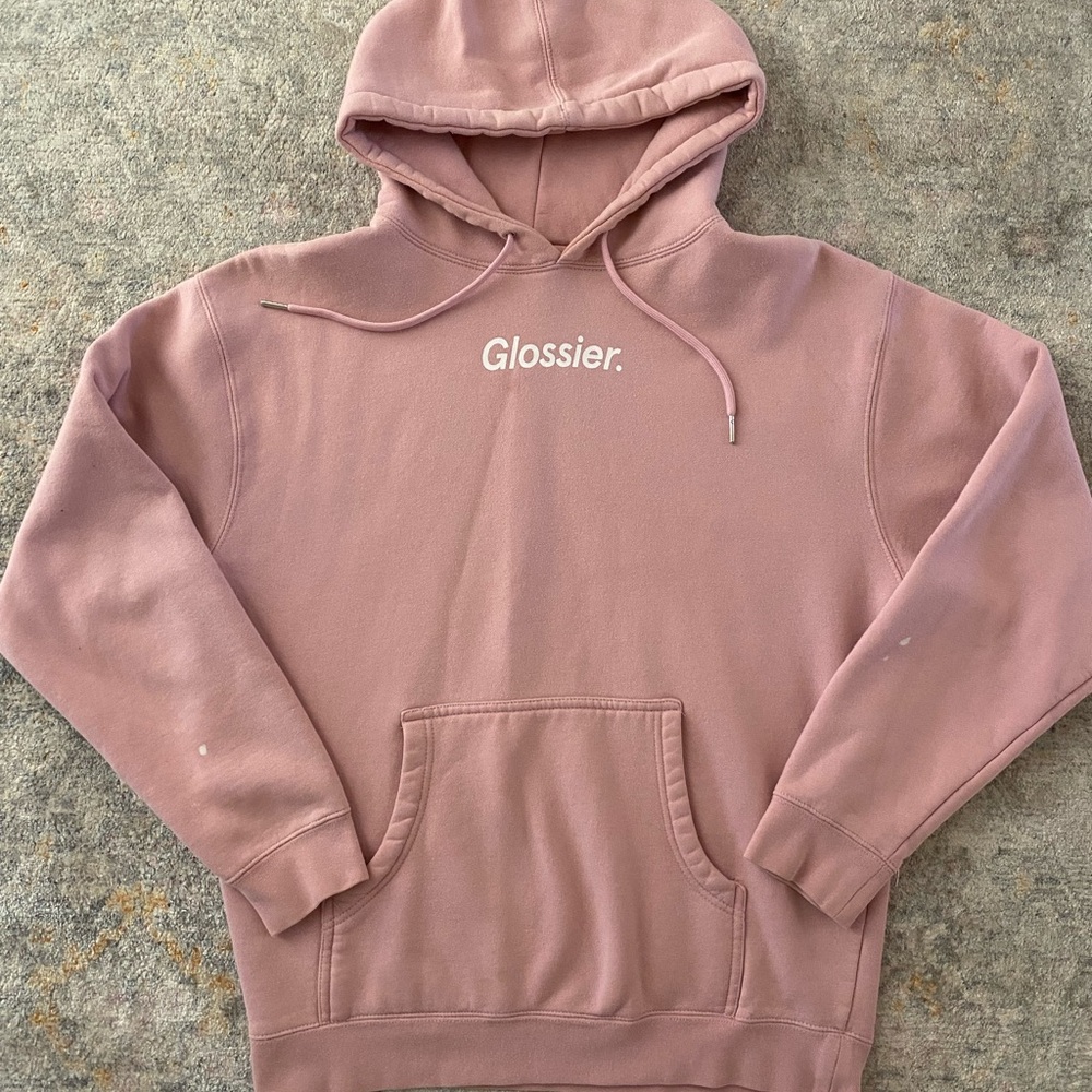 Pink Glossier hoodie